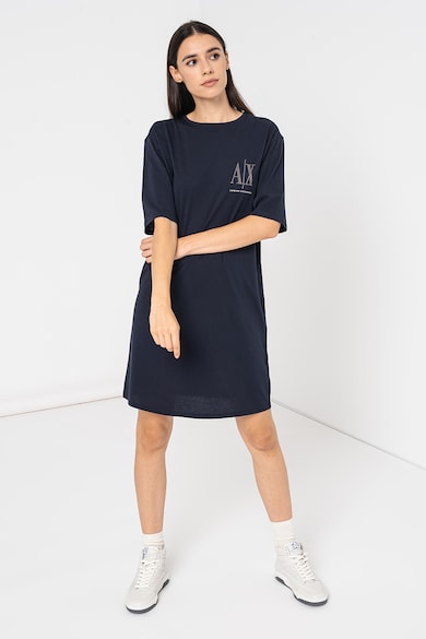 ARMANI EXCHANGE Къса рокля тип тениска с лого Жени