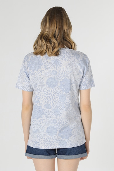 COLIN'S Kerek nyakú póló kontrasztos felirattal női