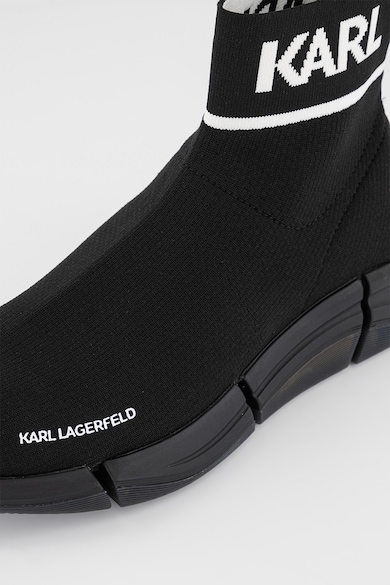 Karl Lagerfeld Kötött bebújós sneaker kontrasztos logóval férfi