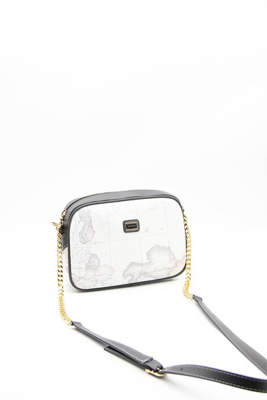 Silver&Polo Чанта за рамо от еко кожа с шарка Жени