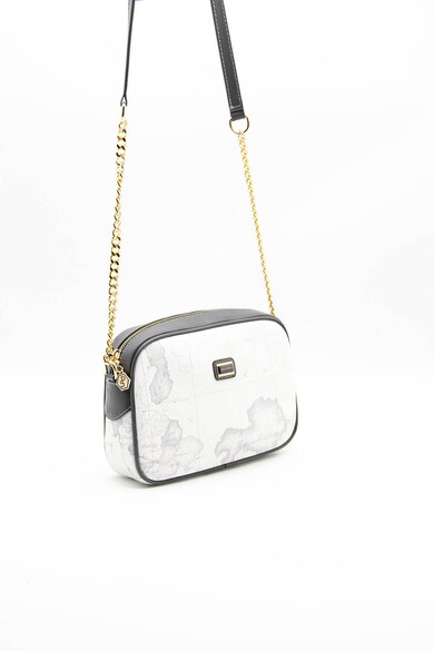 Silver&Polo Чанта за рамо от еко кожа с шарка Жени