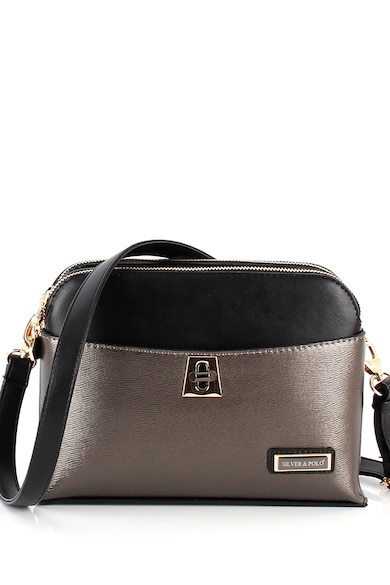 Silver&Polo Egyszínű keresztpántos táska levehető pánttal női