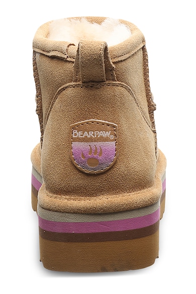 BEARPAW Retro Shorty bebújós nyersbőr csizma női