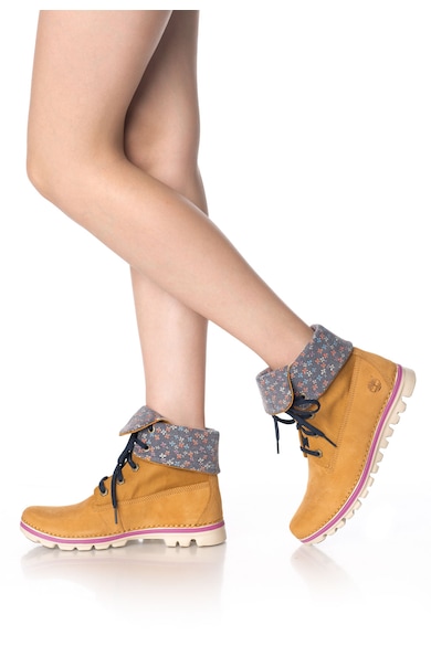 Timberland Ghete maro camel cu imprimeu floral Brookton Femei