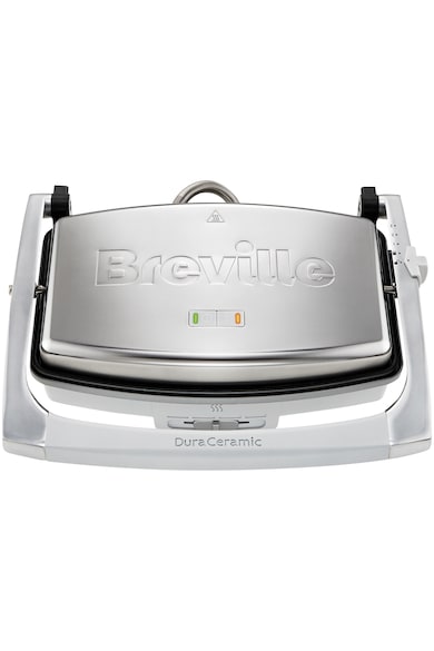Breville Sandwich-maker  Panini , 1000 W, DuraCeramic, 2-3 sandwich-uri, Argintiu Femei