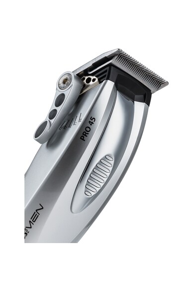 BaByliss Aparat de tuns  E962, Cutit 45mm, Acumulator, 8 nivele de taiere, Lame otel, Argintiu Barbati