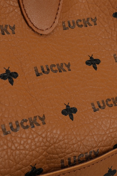 Lucky Bees valltaska logomintaval, barna női