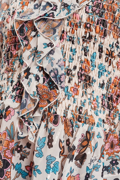 Liu Jo Virágmintás ruha fodros részletekkel női