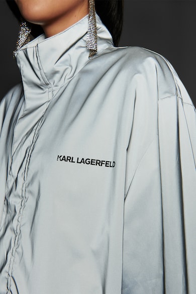 Karl Lagerfeld Дълго яке със светлоотразителен ефект Жени