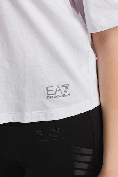 EA7 Къса тениска с джоб Жени
