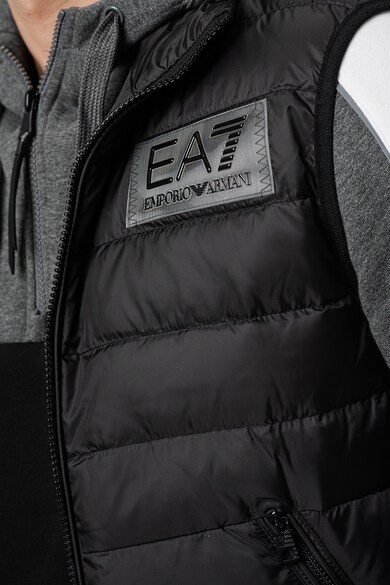 EA7 Капитониран елек с пухена вата и лого Мъже