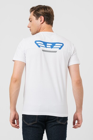 EA7 Тениска със стандартна кройка и овално деколте Мъже