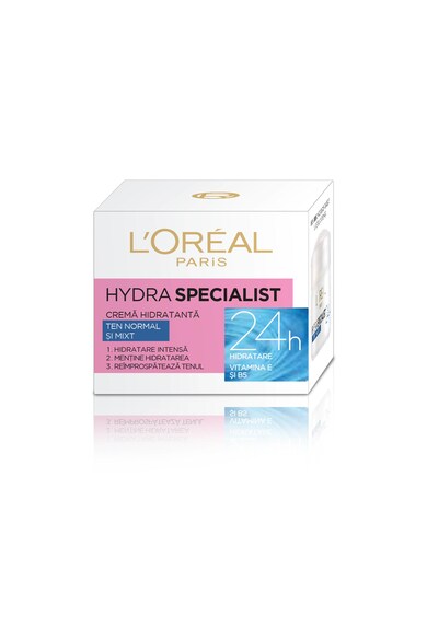 L'Oreal Paris Crema hidratanta pentru fata  Hydra Specialist pentru ten normal si mixt, 50 ml Femei