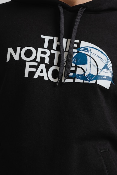 The North Face Mintás pulóver kapucnival és kenguruzsebbel férfi