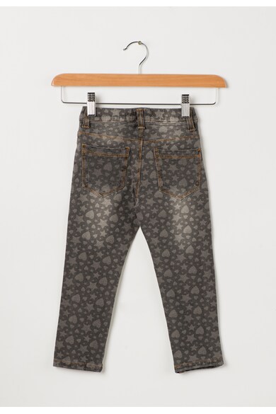 Zee Lane Kids Jeggings gri cu animal print Fete