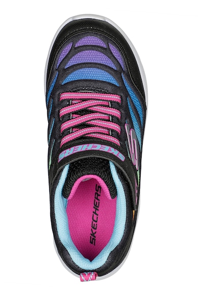 Skechers Micro Spec Max hálós anyagú sneaker kontrasztos részletekkel Lány
