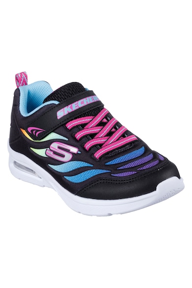 Skechers Micro Spec Max hálós anyagú sneaker kontrasztos részletekkel Lány