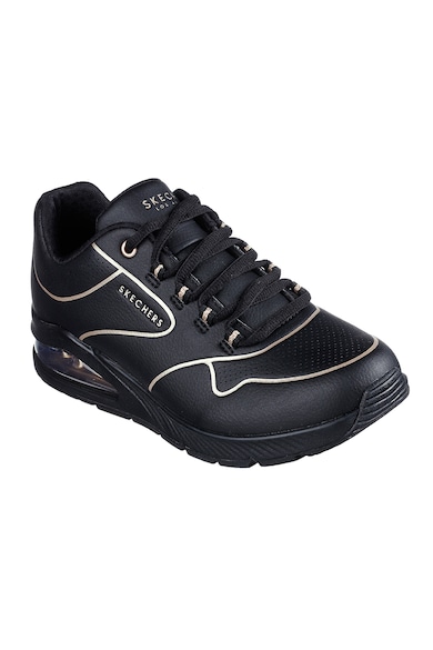 Skechers Pantofi sport low-top de piele ecologica Uno 2-Golden Trim Femei