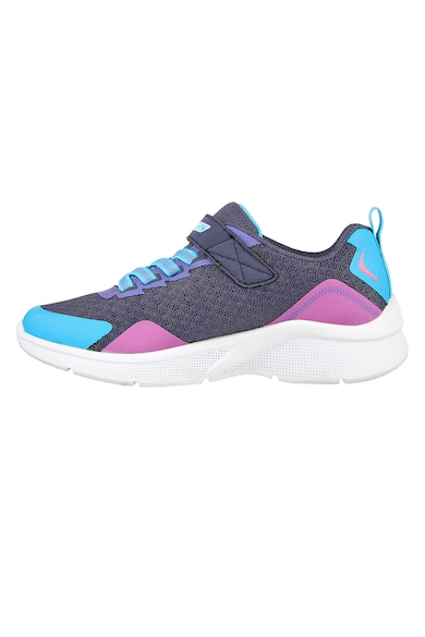 Skechers Microspec-Bright tépőzáras sneaker textilbetétekkel Lány