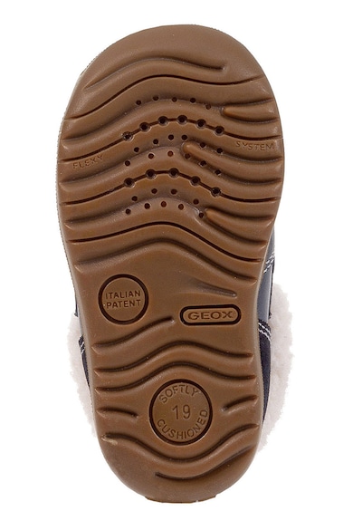 Geox Pantofi de piele cu blana sintetica Baieti