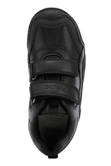 Geox Pantofi sport cu velcro, de piele si piele ecologica Baieti