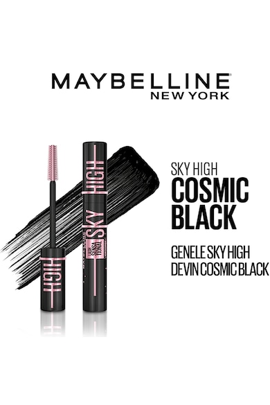 Maybelline NY Спирала за мигли Maybelline New York Lash Sensational Sky High Cosmic Black, За удължаване и обем, 7.2 мл Жени