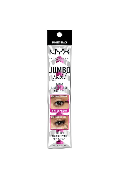 NYX Professional Makeup Очна линия Jumbo Lash 2-in-1  1 Baddest Black, 1 мл Жени
