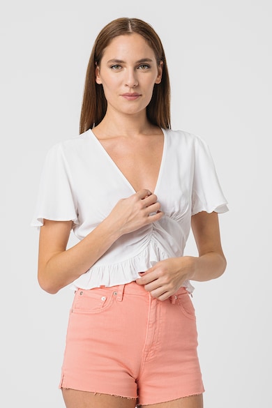 NA-KD Bluza crop cu decolteu in V Femei