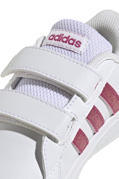 adidas Sportswear Pantofi sport din piele ecologica cu inchidere velcro Grand Court 2.0 Fete