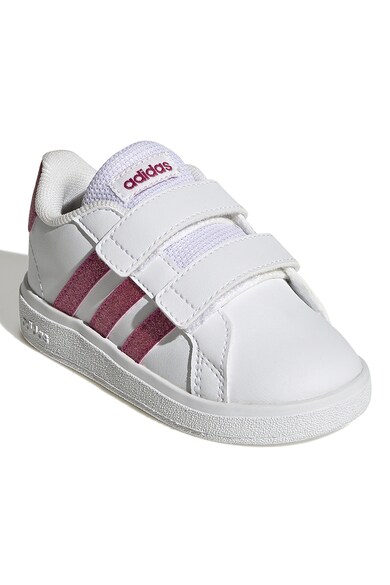 adidas Sportswear Pantofi sport din piele ecologica cu inchidere velcro Grand Court 2.0 Fete