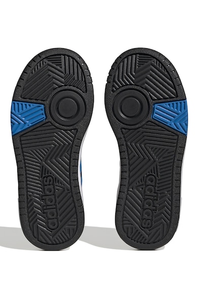 adidas Sportswear Pantofi sport de piele ecologica cu insertii de plasa Hoops 3.0 Baieti