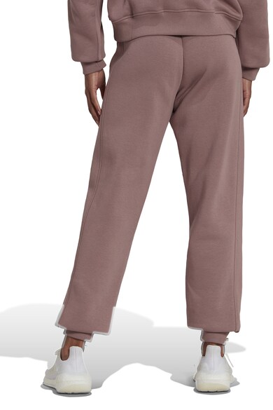 Pantaloni sport lejeri cu talie inalta si broderie logo adidas ...