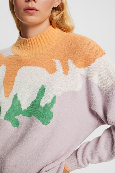 Esprit Пуловер със свободна кройка и абстрактна шарка Жени