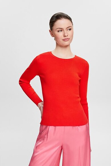 Esprit Рипсен пуловер с овално деколте Жени