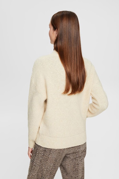 Esprit Пуловер с вълна с ниска яка Жени