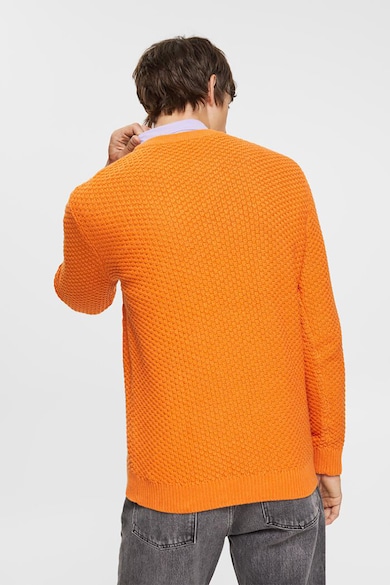 Esprit Пуловер с овално деколте и плетка осморка Мъже