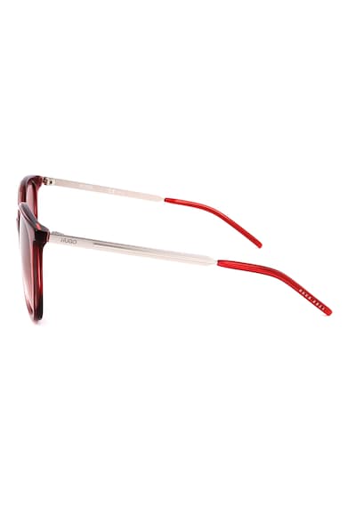 HUGO Szögletes napszemüveg logós részletekkel női