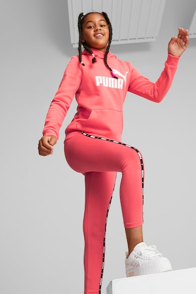 Puma Essentials kapucnis pulóver kenguruzsebbel és logómintával Lány
