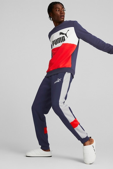 Puma Спортен панталон Essentials+ с дизайн с цветен блок Мъже