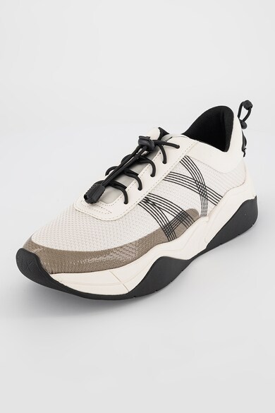 ARMANI EXCHANGE Pantofi sport din piele ecologica si material textil Femei