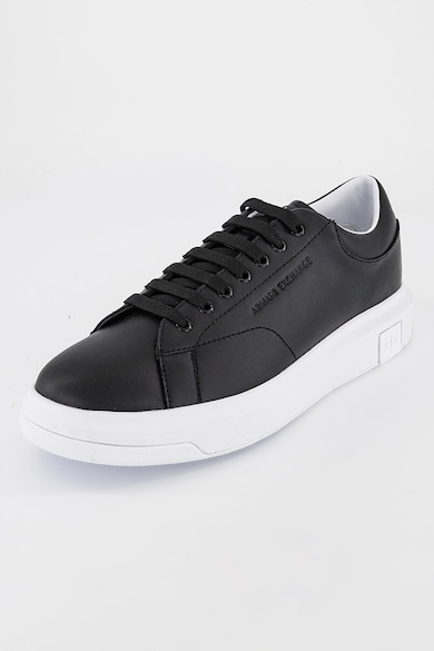 ARMANI EXCHANGE Egyszínű bőrsneaker férfi