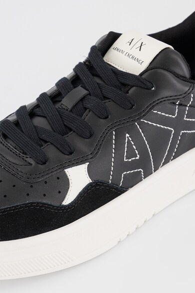 ARMANI EXCHANGE Pantofi sport cu insertii din piele intoarsa sintetica Barbati