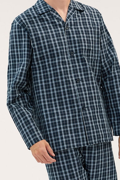 Marks & Spencer Kockás pamuttartalmú pizsama férfi