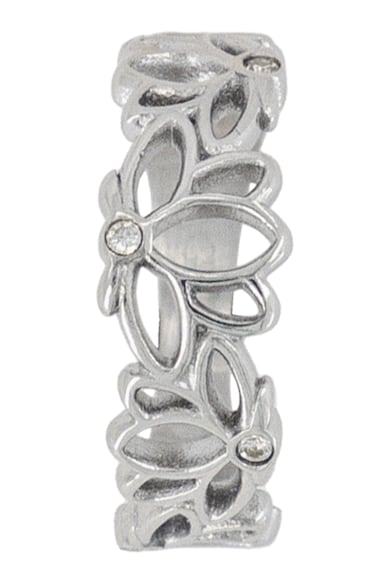 GUESS Rozsdamentes acél gyűrű virágos dizájnnal női