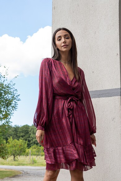 MIAU by Clara Rotescu Adina bővülő selyemtartalmú ruha női