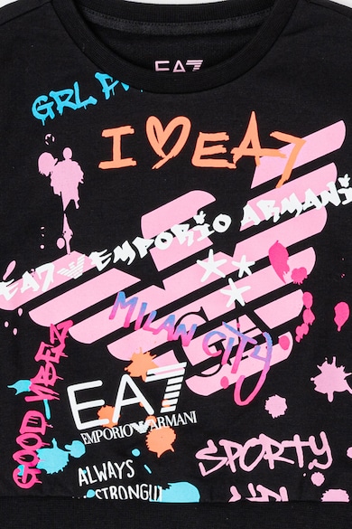EA7 Суитшърт с модал с лого Момичета