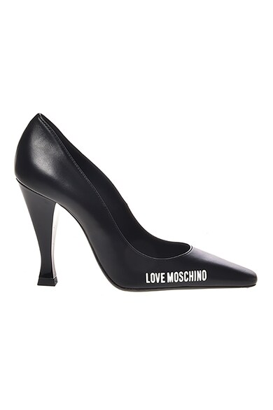 Love Moschino Кожени обувки с остър връх и лого Жени