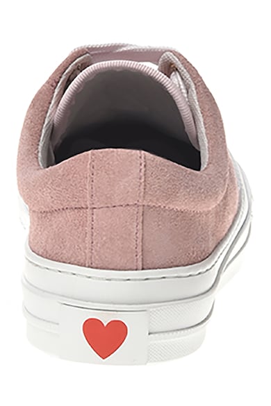 Love Moschino Nyersbőr cipő logós részletekkel női