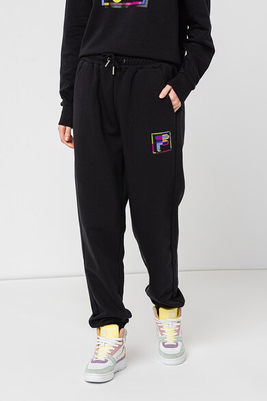 Pantaloni sport cu talie inalta si imprimeu logo Bex Fila (FAW0284 ...