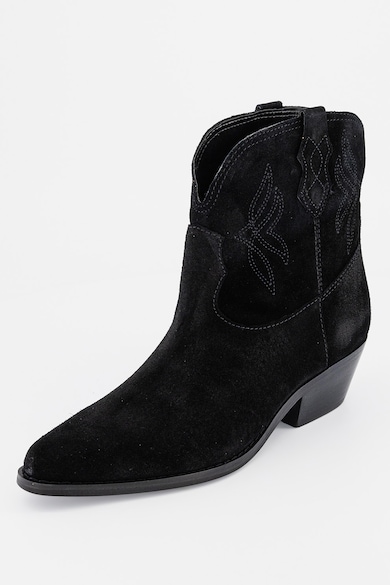 NINE WEST Botine western de piele intoarsa Texen Femei